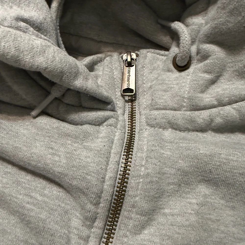 Men’s Carhartt Rain Defense Gray Quarter-Zip Hoodie - Size Large - Picture 3 of 4